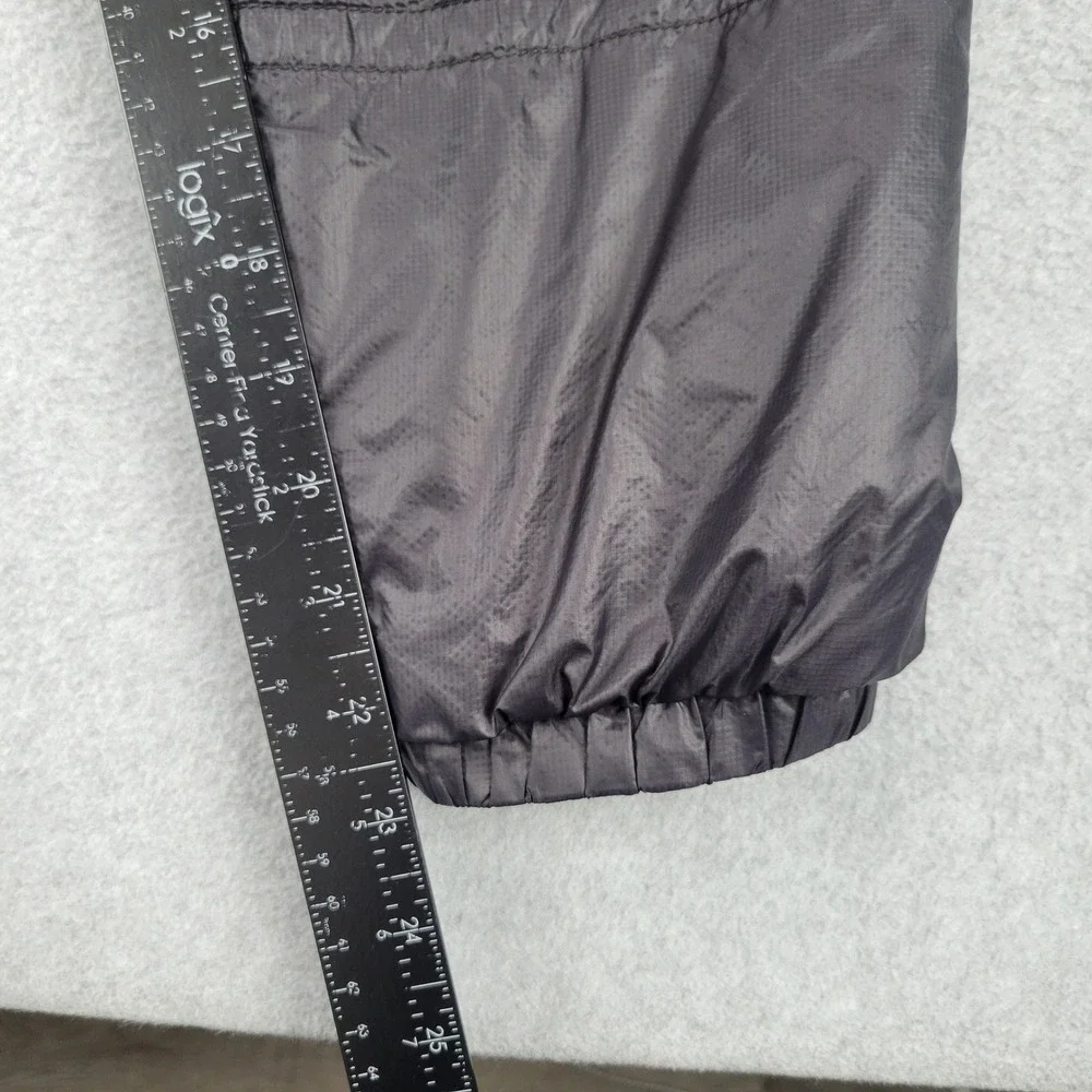 The North Face Puffer Jacket Mens Large Black Full Zip Insulated Ripstop Logo